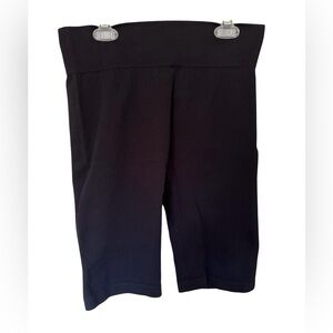 H&M Sport Black High-Waisted Bike Shorts, Size M